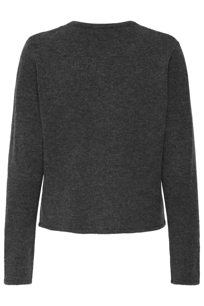 Jacqueline de Yong grijze dames vest | Achteraanzicht