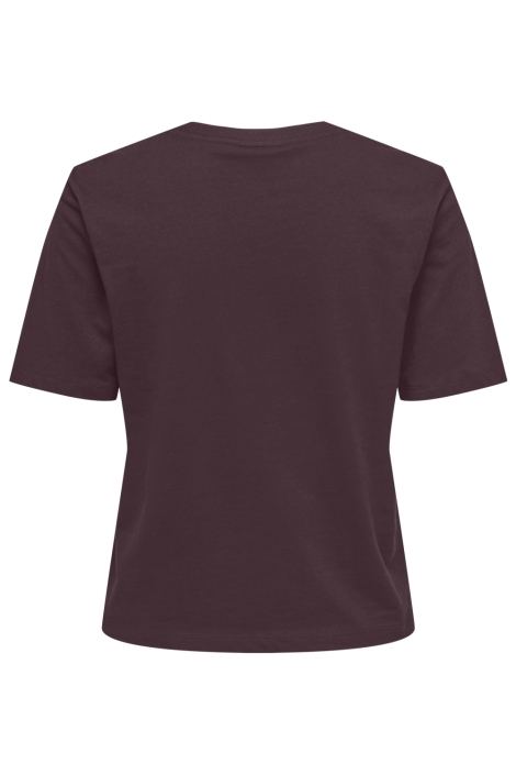 Jacqueline de Yong bordeaux dames t-shirt | Achteraanzicht