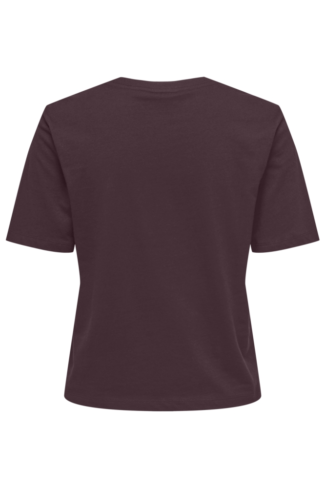 Jacqueline de Yong bordeaux dames t-shirt | Achteraanzicht