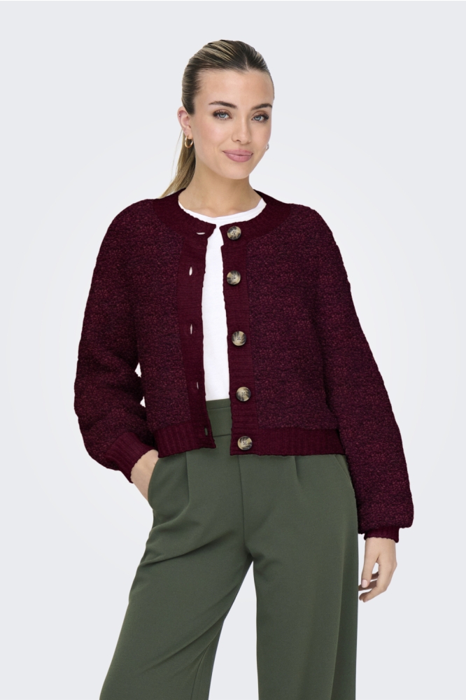 Jacqueline de Yong bordeaux dames vest | Model