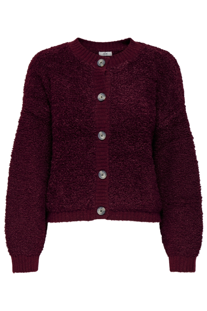 Jacqueline de Yong bordeaux dames vest | Vooraanzicht