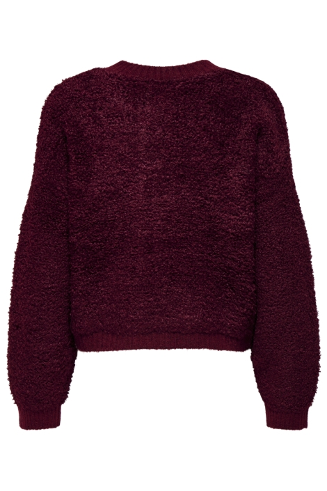 Jacqueline de Yong bordeaux dames vest | Achteraanzicht