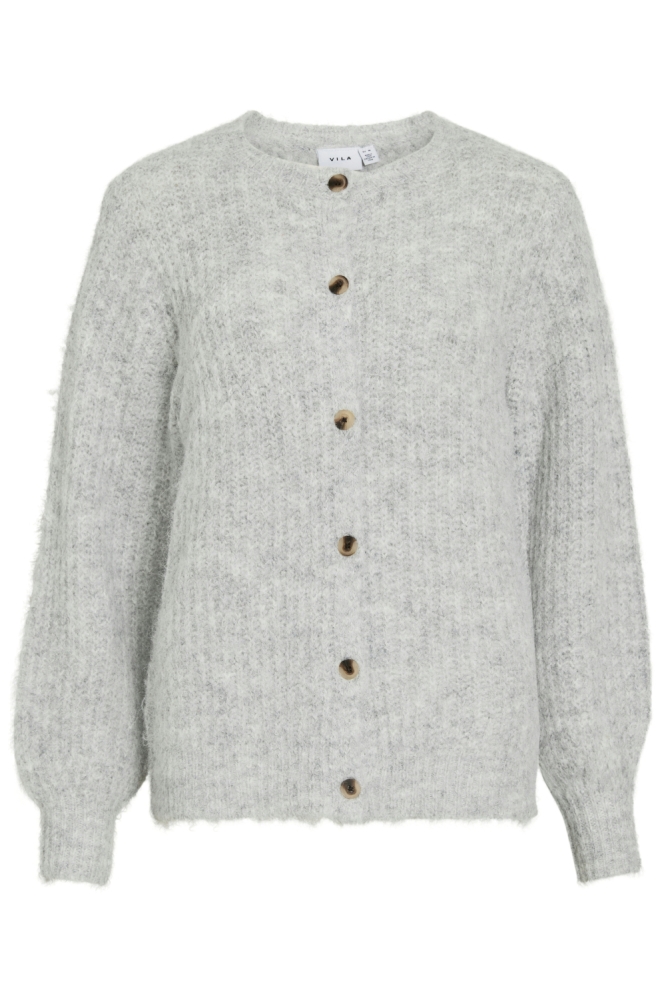 Vila grijze dames vest | Vooraanzicht