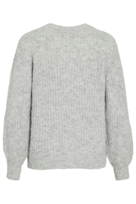Vila grijze dames vest | Achteraanzicht