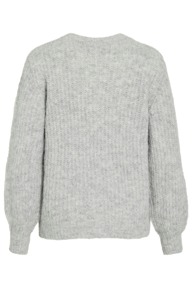 Vila grijze dames vest | Achteraanzicht