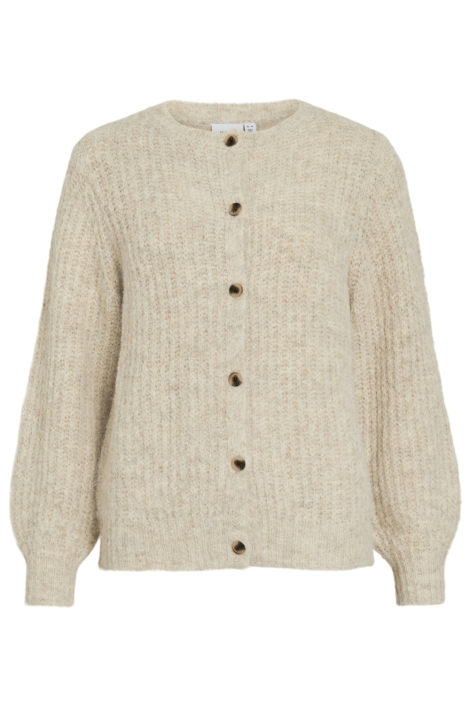 Vila ecru dames vest | Vooraanzicht