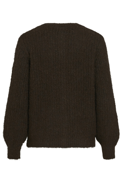Vila bruine dames vest | Achteraanzicht