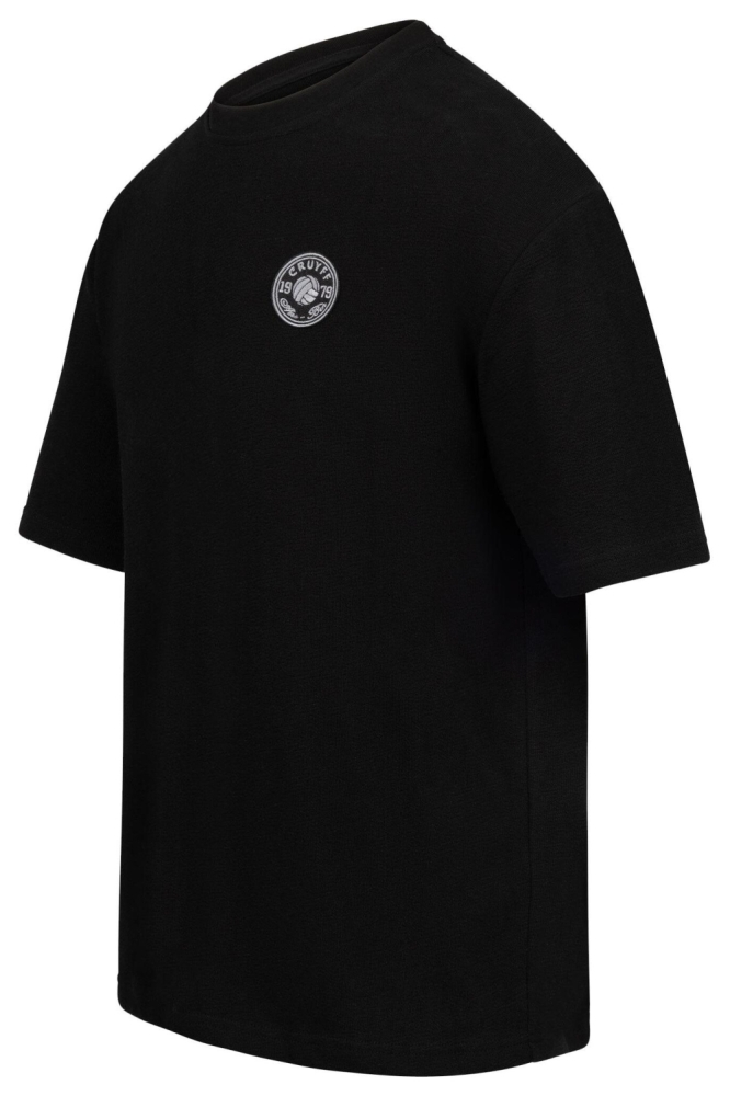 Cruyff zwarte heren t-shirt | Zijaanzicht