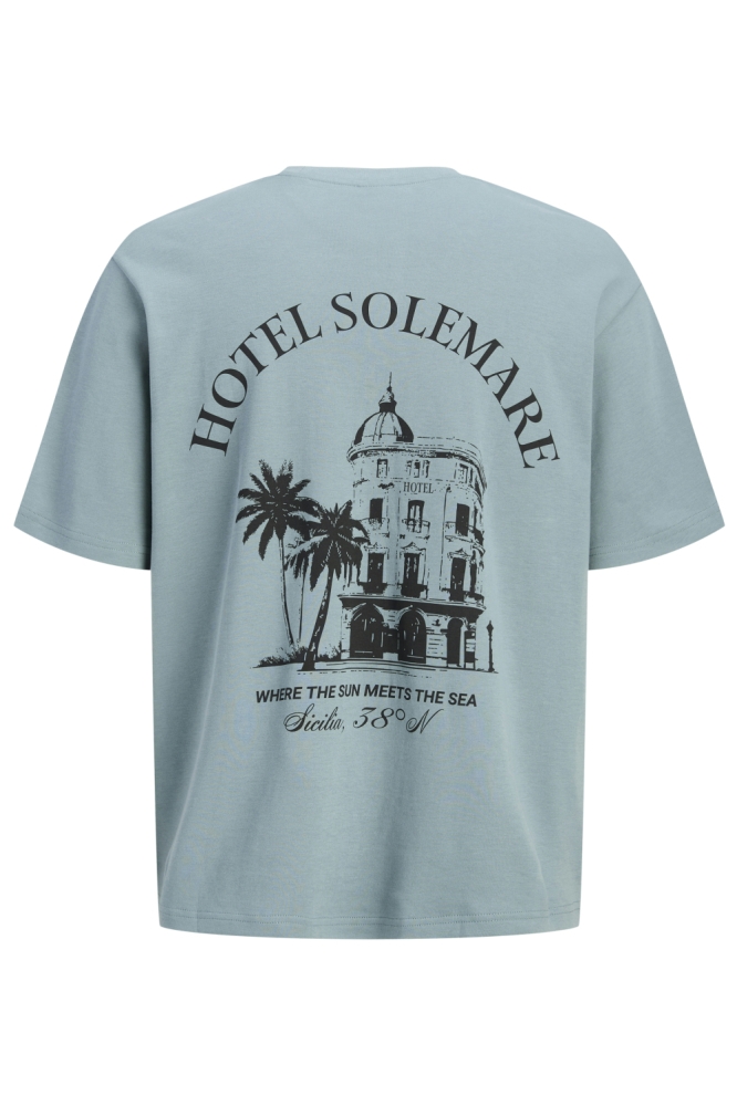 Jack & Jones blauwe heren t-shirt | Achteraanzicht