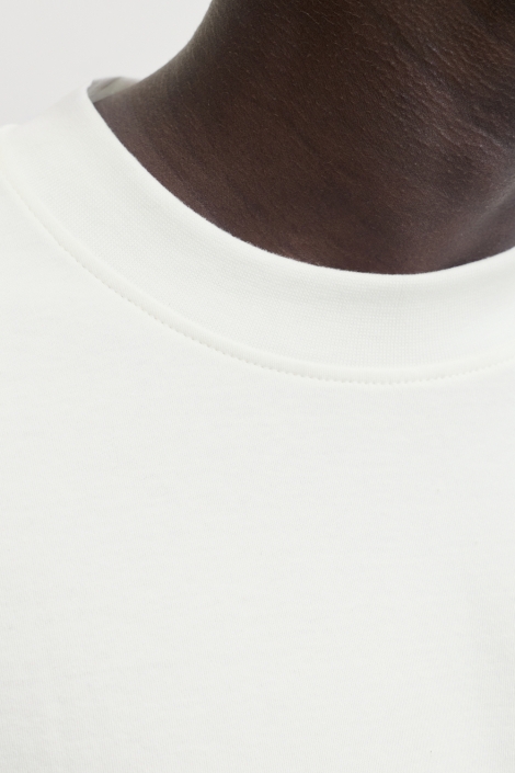 Jack & Jones witte heren t-shirt | Close up