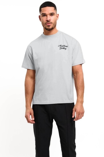 Malelions T-shirt GALLERY T SHIRT MM2 AW25 31 OCEAN GREY
