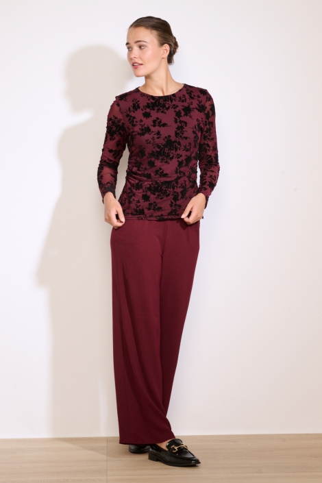 LolaLiza bordeaux dames t-shirt | Model