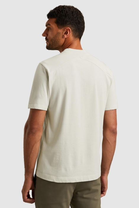 Cast Iron ecru heren t-shirt | Model achteraanzicht