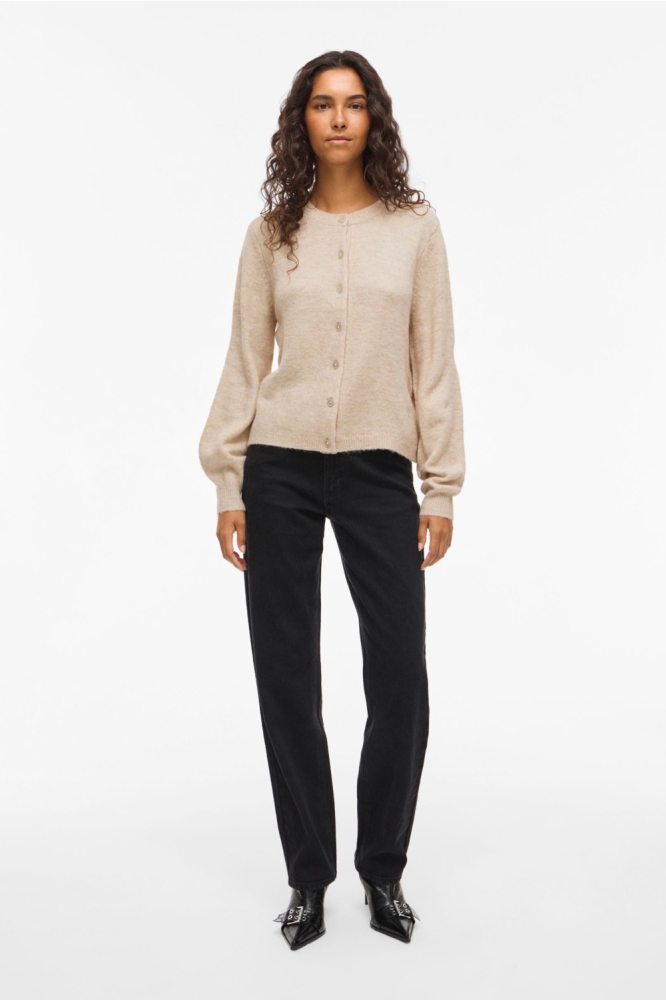 Vila beige dames vest | Model
