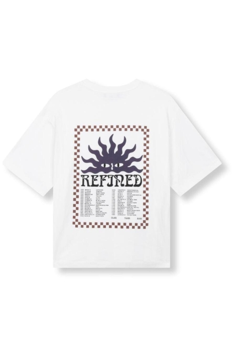 Refined Department witte dames t-shirt | Achteraanzicht