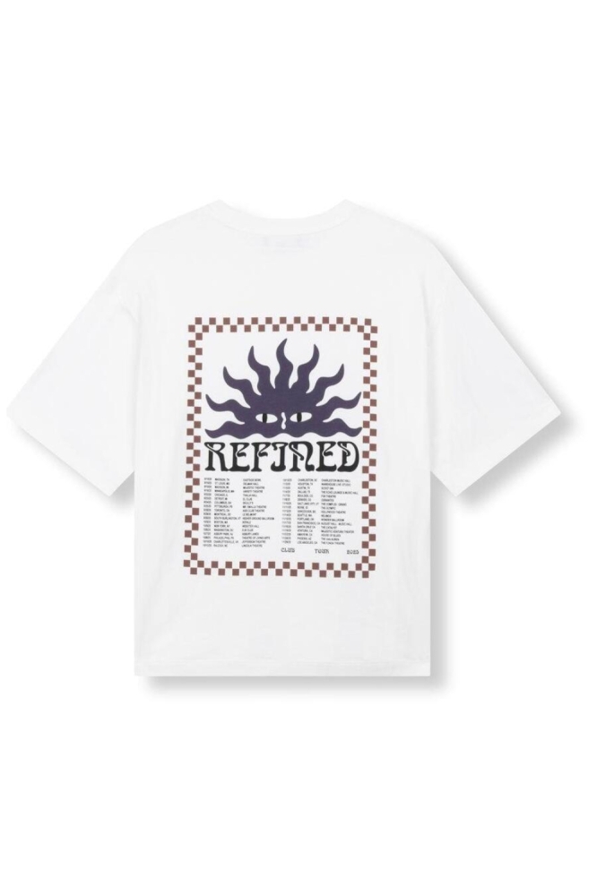 Refined Department witte dames t-shirt | Achteraanzicht