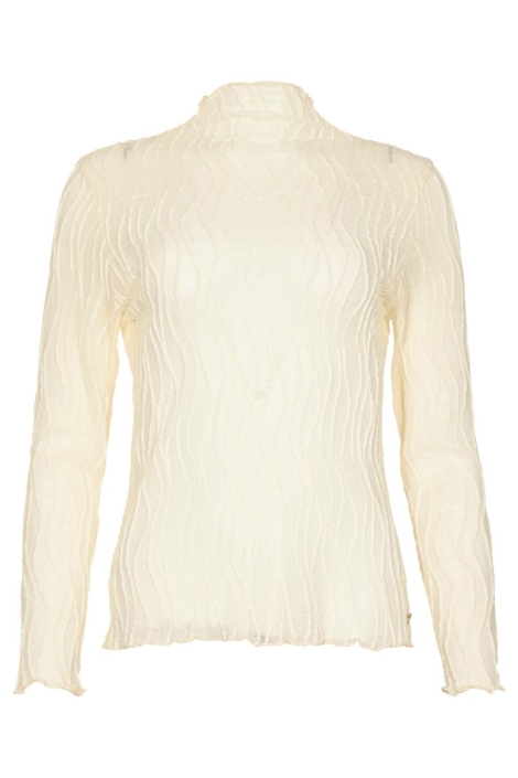 Maicazz ecru dames t-shirt | Vooraanzicht