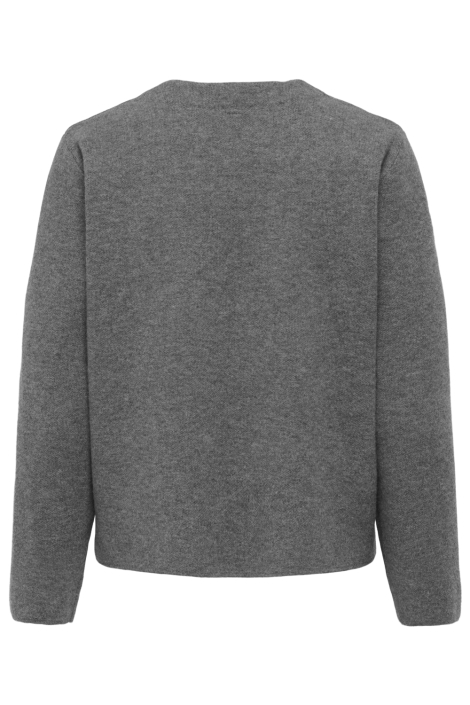 Only grijze dames vest | Achteraanzicht