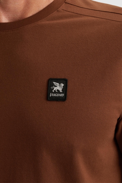 Vanguard bruine heren t-shirt | Close up