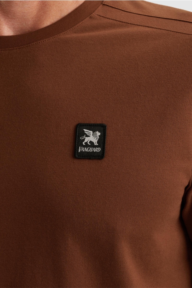 Vanguard bruine heren t-shirt | Close up