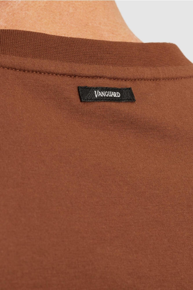 Vanguard bruine heren t-shirt | Kleurstaal