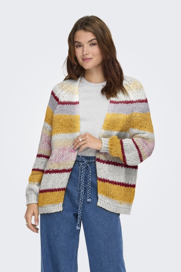 Only Vest ONLALYSSA LIFE LS OPEN CARDIGAN CC 15350964 Birch/Harvest Go