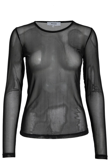 Minus zwarte dames t-shirt | Vooraanzicht