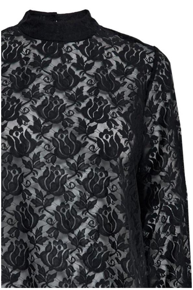 Peppercorn zwarte dames t-shirt | Close up