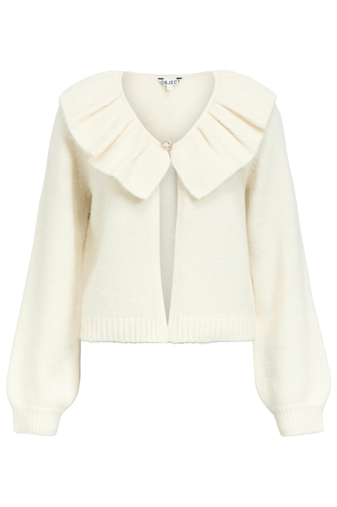 Object ecru dames vest | Vooraanzicht