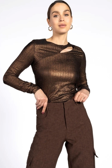 Aaiko T-shirt MILLIE PES 144 161325 COPPER