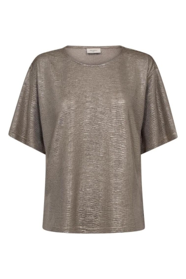 Freequent T-shirt FQSATINA TEE 205153 DESERT TAUPE
