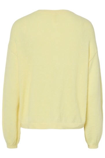 Pieces Vest PCNAOMI LS O-NECK KNIT CARDIGAN NOO 17162283 French Vanilla/MELANGE