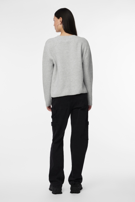 Pieces grijze dames vest | Model