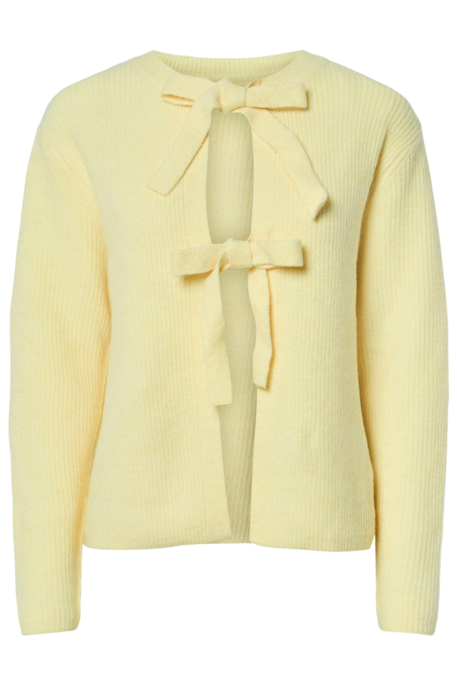 Pieces gele dames vest | Vooraanzicht