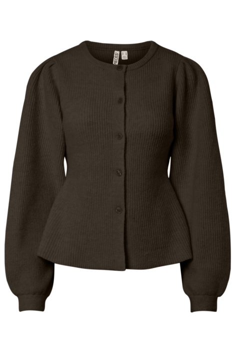 Pieces bruine dames vest | Vooraanzicht