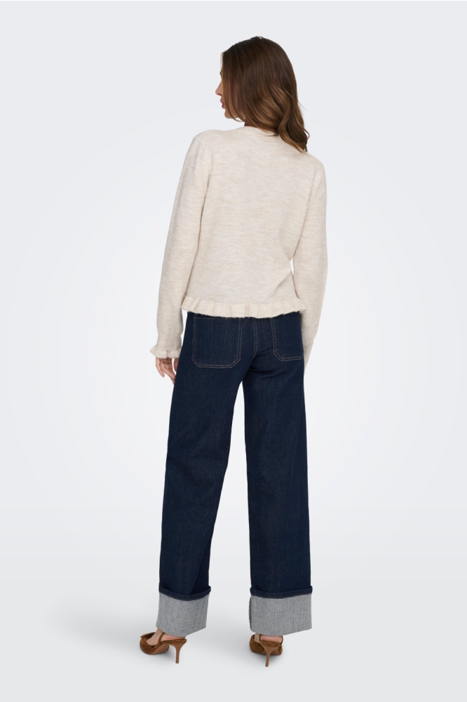 Jacqueline de Yong beige dames vest | Model