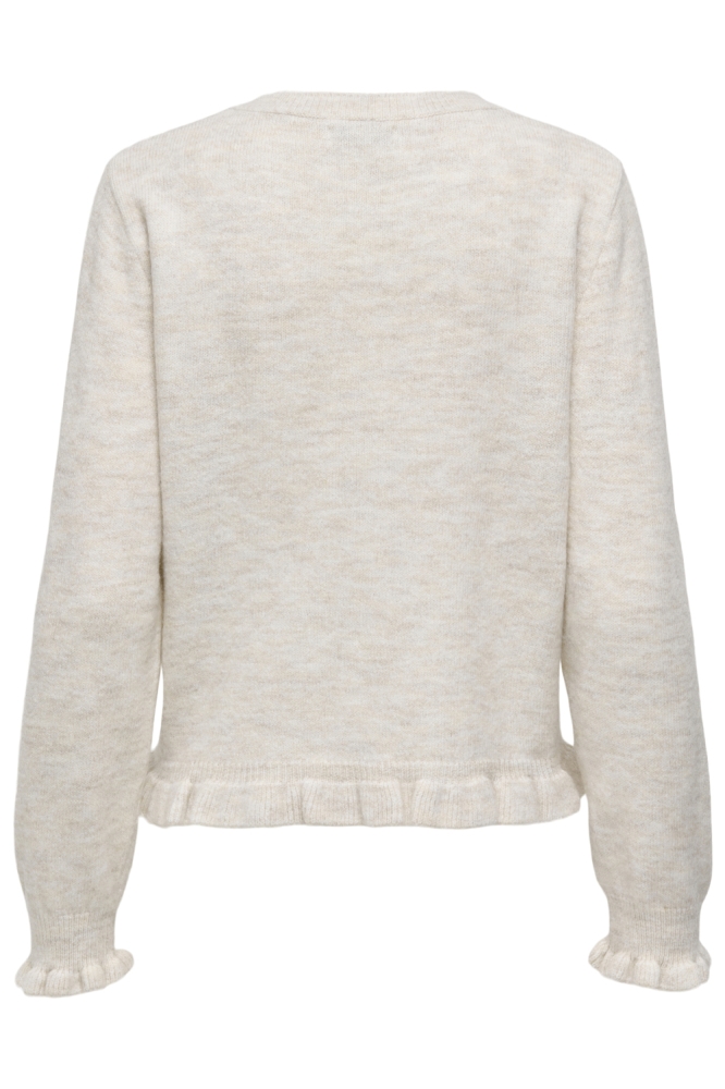 Jacqueline de Yong beige dames vest | Achteraanzicht