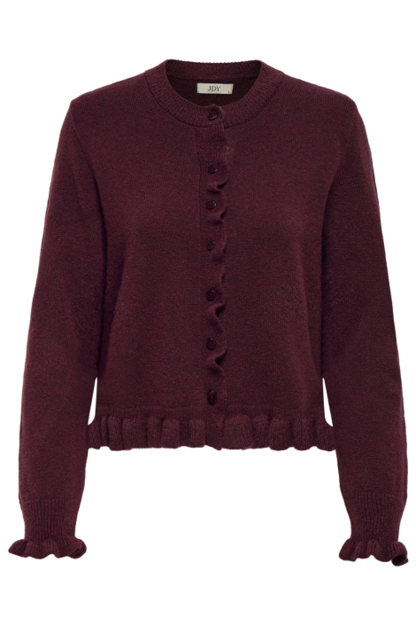 Jacqueline de Yong bordeaux dames vest | Vooraanzicht