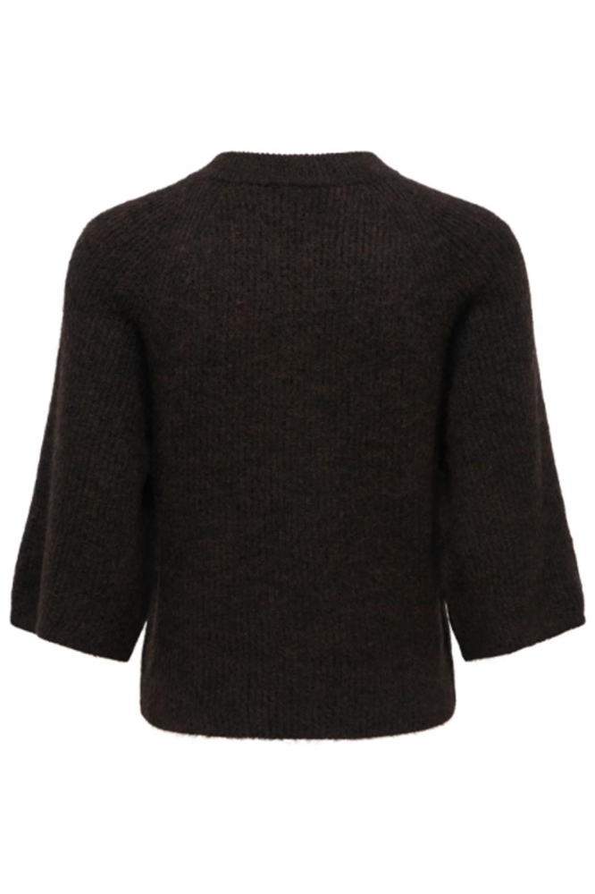 Jacqueline de Yong bruine dames vest | Achteraanzicht