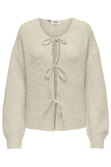 Only ONLMAGGIE LIFE LS TIE CARDIGAN CC K 15352698 Birch/Melange