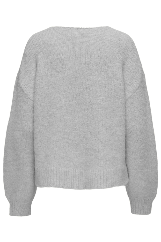 Only grijze dames vest | Achteraanzicht