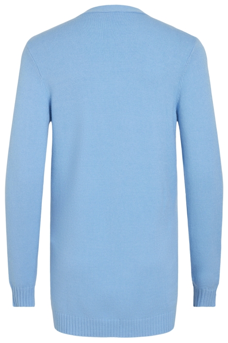 Vila blauwe dames vest | Achteraanzicht