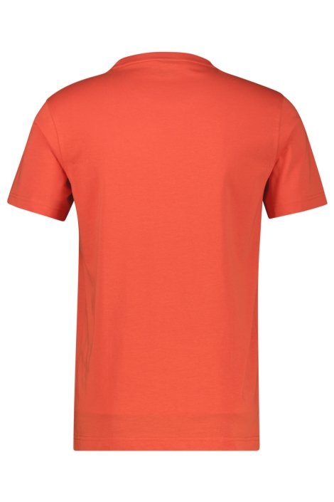 Lerros oranje heren t-shirt | Achteraanzicht