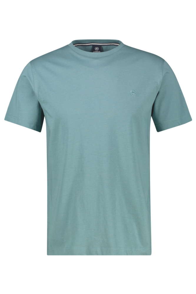 Lerros groene heren t-shirt | Vooraanzicht