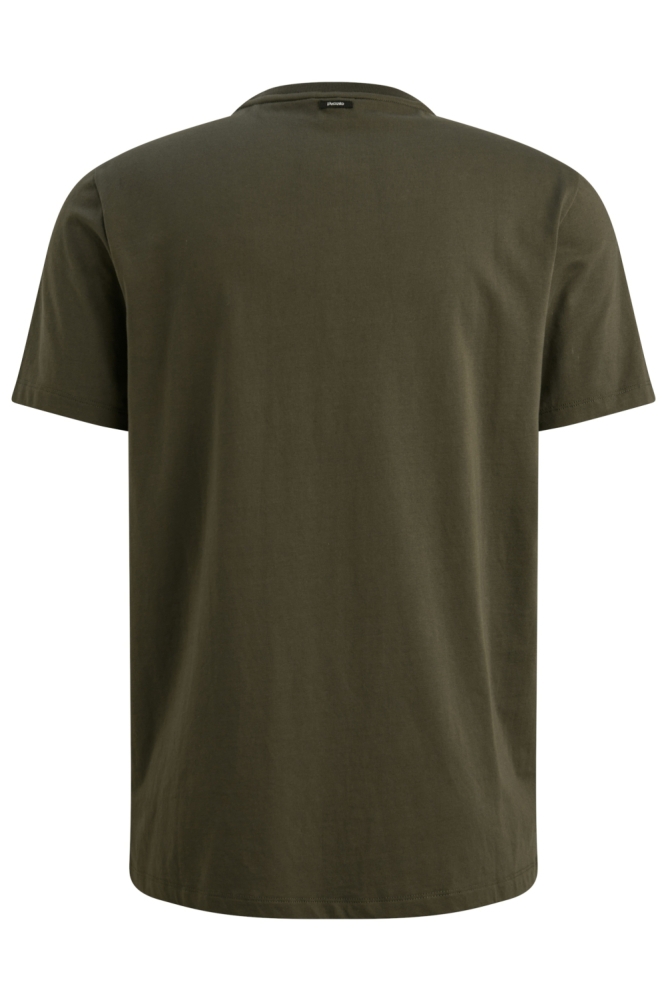 Vanguard groene heren t-shirt | Achteraanzicht