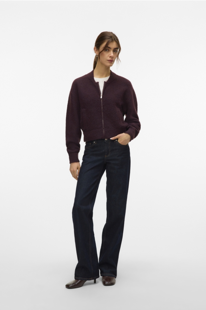 Vero Moda bordeaux dames vest | Model