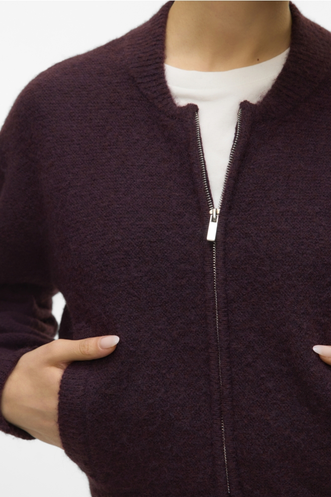 Vero Moda bordeaux dames vest | Close up