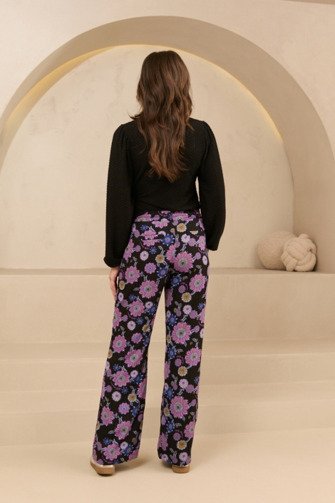 Lofty Manner zwarte dames blouse | Model