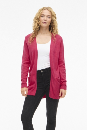 Vila Vest VIRIL OPEN L/S KNIT CARDIGAN - NOOS 14044041 Jazzy/DARK MELANGE