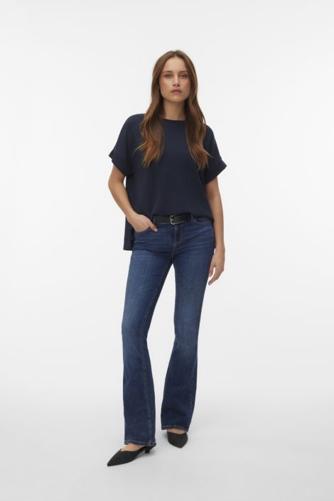 Vero Moda blauwe dames t-shirt | Model